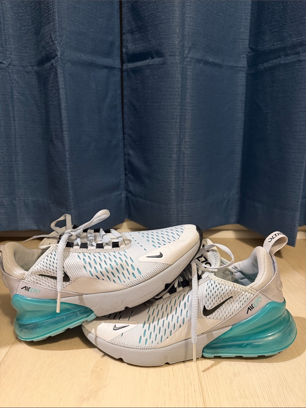 Nike Kids Air Max 270 Sneakers - White & Teal